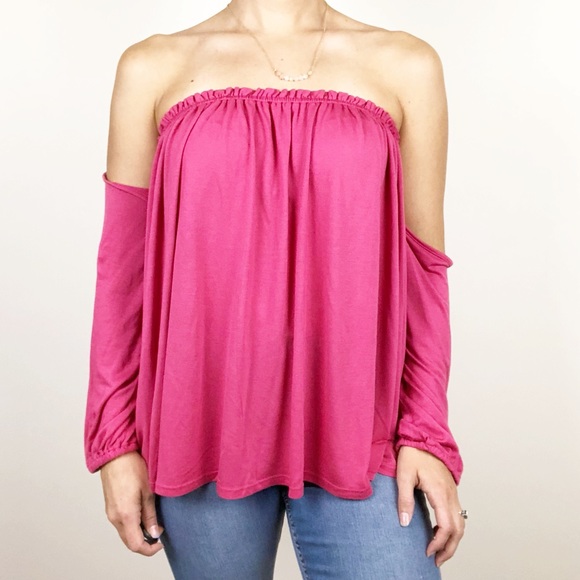 Splendid off the shoulder light and flowy top - Picture 3 of 6